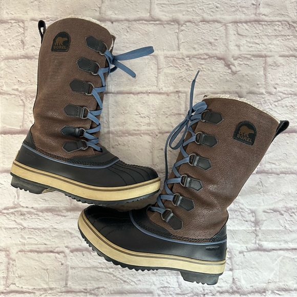 Sorel Shoes - Sorel Women’s 6 Shoe Tivoli Lace Up High Duck Boot Winter Rubber Leather
